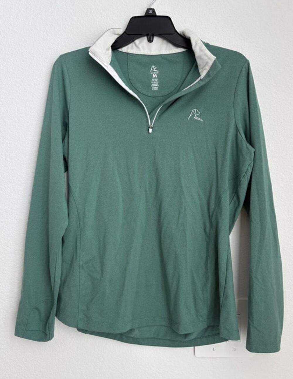 Rhoback Womens Solid Performance Q-Zip Size Medium